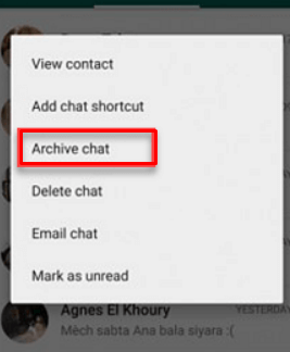 Archive all chats to Hide Chats in WhatsApp