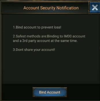 Binding Rise of an Empire Account Tier 1, Tier 2, and Tier 3