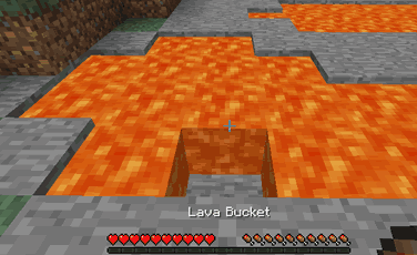 Minecraft 2023 tip to Collect lava buckets